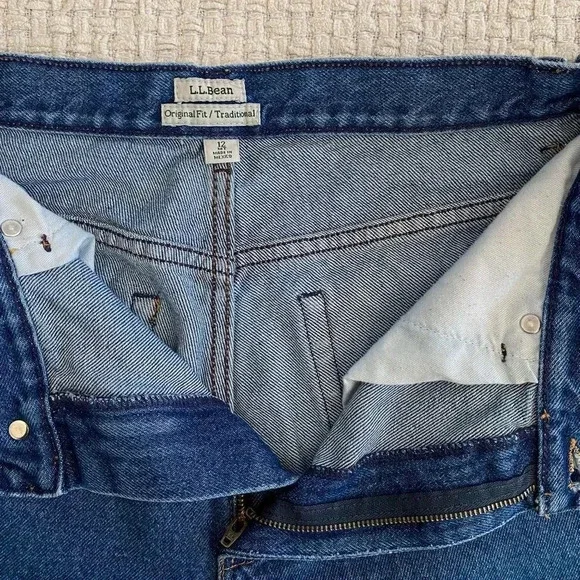 VINTAGE L.L Bean High Waisted Jeans Size 12 - Picture 5 of 5